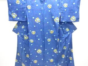 アンティーク　花唐草模様着物